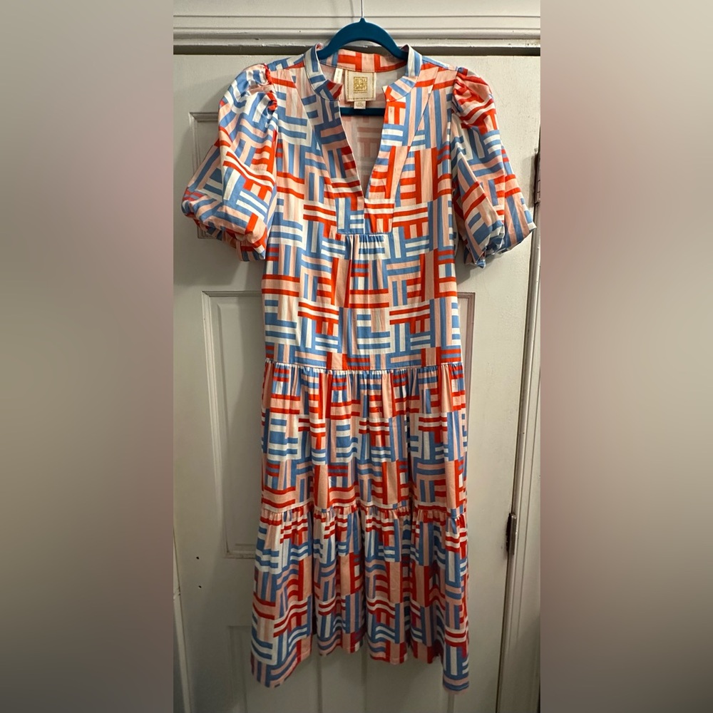 Emily McCarthy geometric Print dress, XS